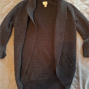 Y2K Converse Black Textured Cardigan